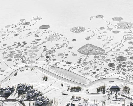 Snow Drawings at Catamount Lake